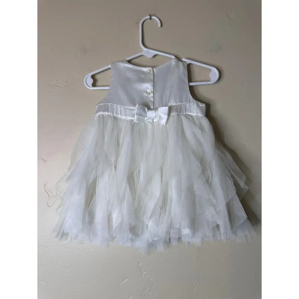 BabyGap White Tulle Formal Dress 3-6 months